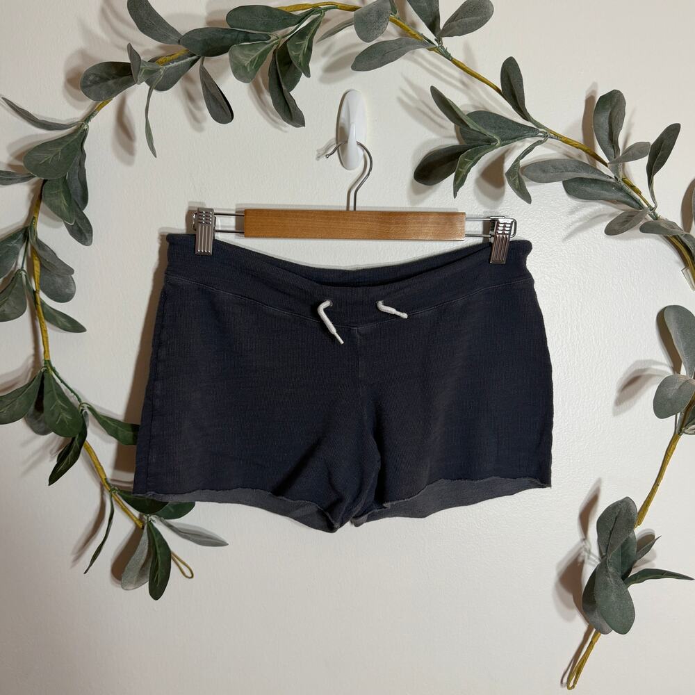 Monrow Blue Pull On Shorts